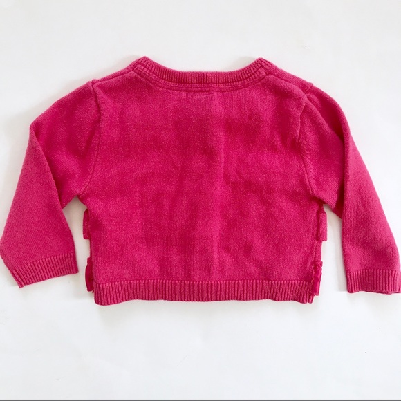 BabyGap Pink Ruffle Front Cardigan - Picture 3 of 4
